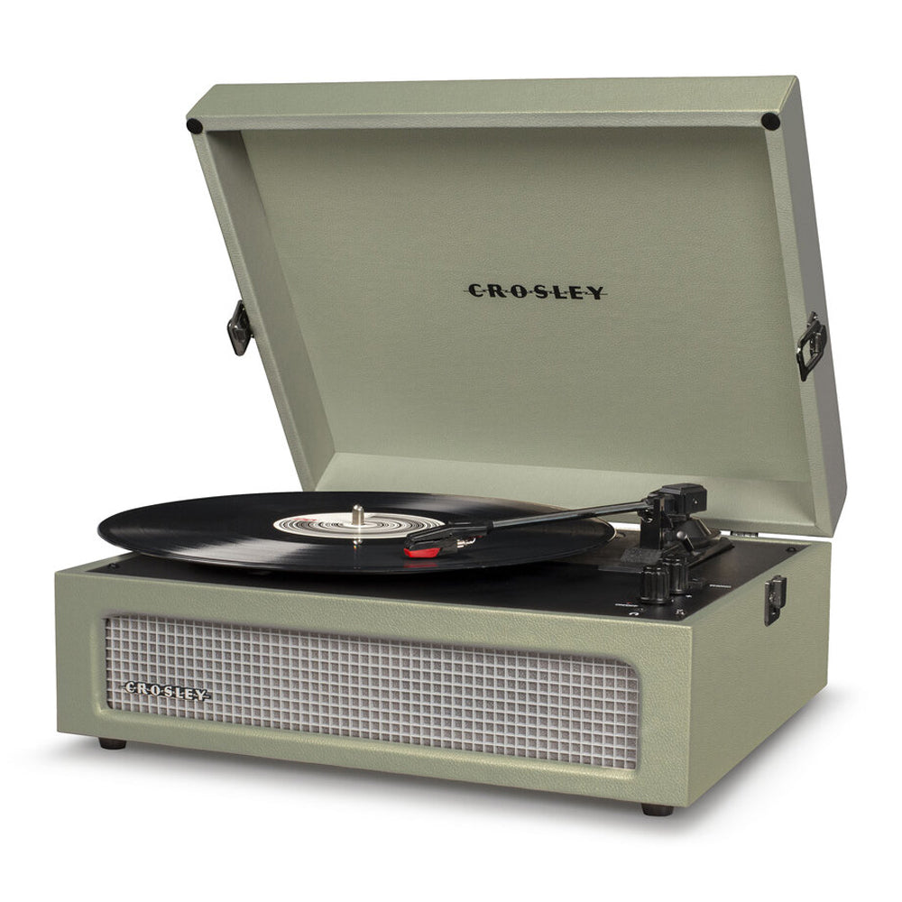 Voyager Vinyl Turntable Record Player With Bluetooth - Sage | CR8017-SA-A