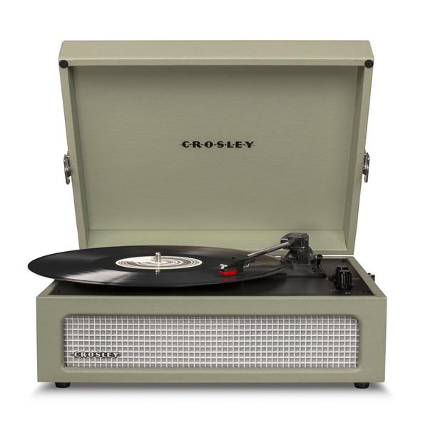 Voyager Vinyl Turntable Record Player With Bluetooth - Sage | CR8017-SA-A