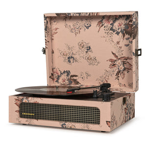 Voyager Vinyl Turntable Record Player With Bluetooth - Floral | CR8017B-FL4