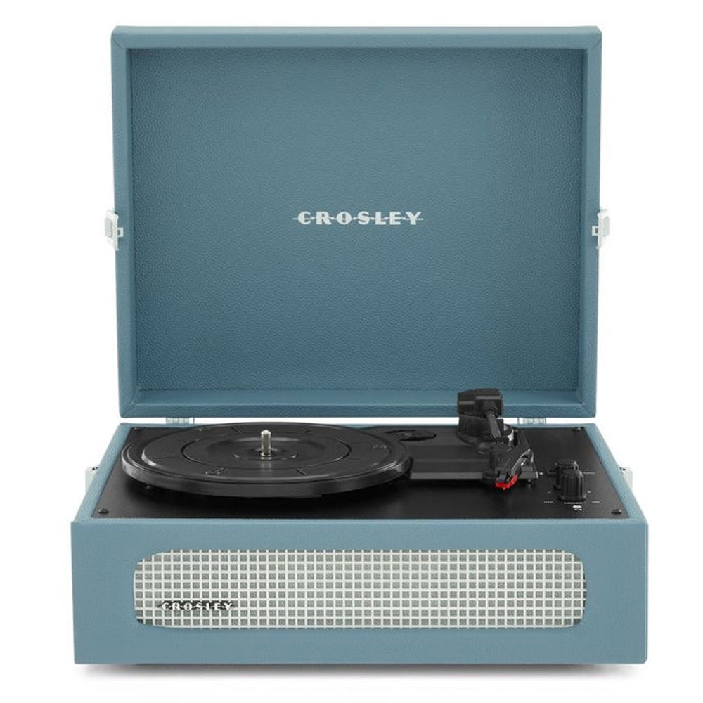 Voyager Vinyl Turntable Record Player With Bluetooth - Washed Blue | CR8017B-WB