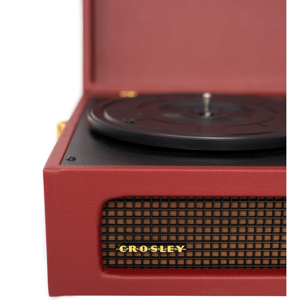 Voyager Vinyl Turntable Record Player With Bluetooth - Burgundy | CR8017B-BUR