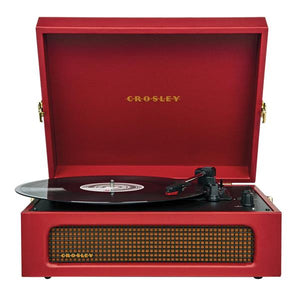 Voyager Vinyl Turntable Record Player With Bluetooth - Burgundy | CR8017B-BUR
