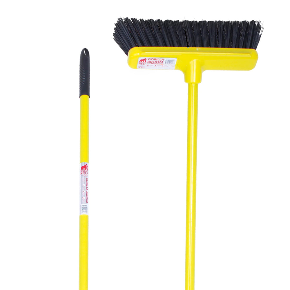 Gorilla Red Complete Soft Bristle Gorilla Broom Brush 30cm - Yellow | GORBROOM30SY