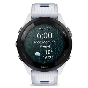 Garmin Forerunner 265 Running Smart Watch - Whitestone & Tidal Blue | 49-GAR-010-02810-11