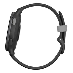 Garmin Vivoactive 5 Aluminium Bezel Silicone Band - Slate & Black | 49-GAR-010-02862-10