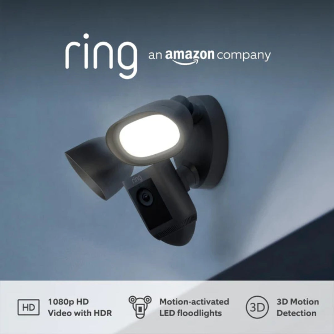 Ring Pro Smart Floodlight Camera - Black | B08FBRQ7RD