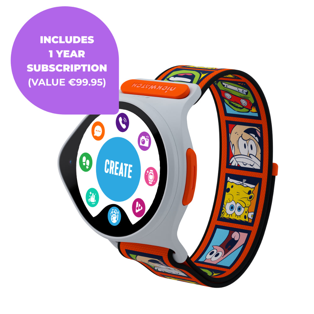 Nickelodeon NickWatch Kids 4G Smartwatch - White | NICKW001-2