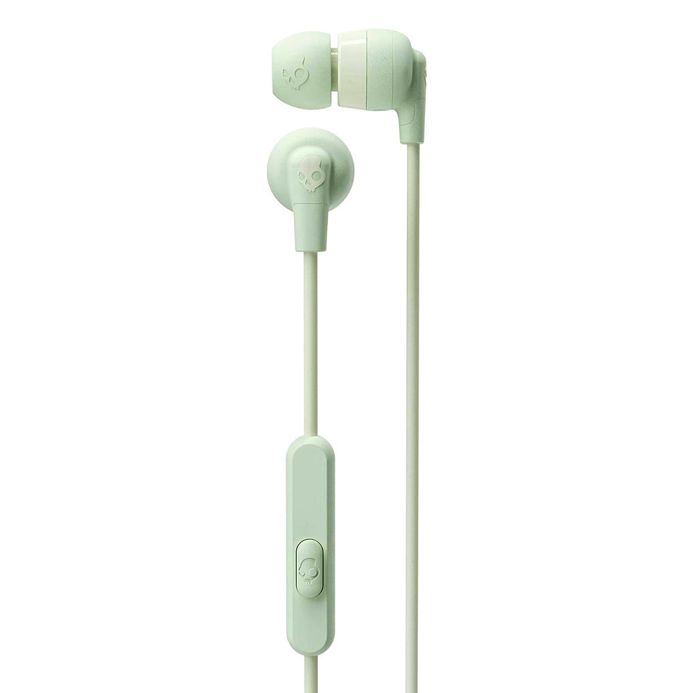 Skullcandy Wired In-Ear Earphones with Mic -  Sage Green | S2IMY-M692