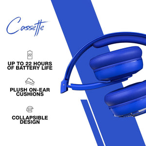 Skullcandy Cassette Wireless Bluetooth Headphones - Cobalt Blue | S5CSW-M712