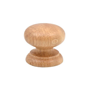 Wooden oak cabinet knob lacquered 45mm - 0500200