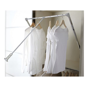 Pull Down Chrome Reclining Wardobe Clothes Rail Lift - 780-1080mm unit | 2502015