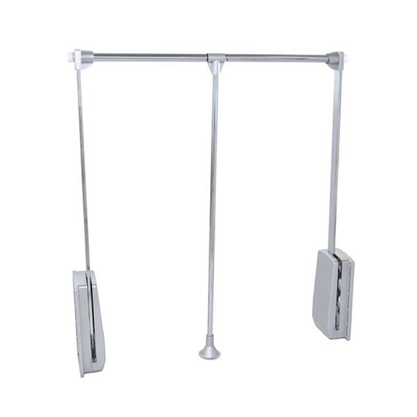 Pull Down Chrome Reclining Wardobe Clothes Rail Lift - 480-600mm unit | 2502011