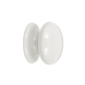 White slot ceramic knob 35mm | 0200025