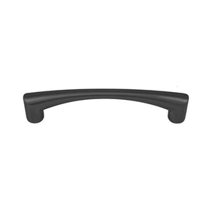 Matt black chunky D cabinet handle - 128mm | 0030211