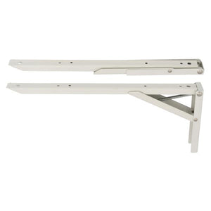 White Spacemaker Folding Shelf Bracket Each | 3102050