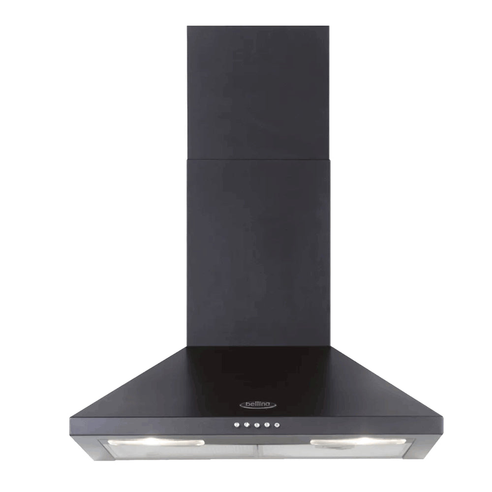 Belling 60cm Chimney Hood - Black | CHIM600RBLK