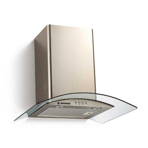 Hoover 60cm Curved Glass Chimney Hood - Stainless Steel | HGM600X