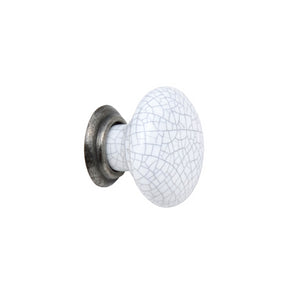 Winchester white ceramic cabinet knob 35mm | 0032055