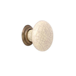 Winchester cream ceramic cabinet knob 35mm | 0032050