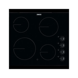 Zanussi 60cm Ceramic Hob With Knobs | ZHRN640K