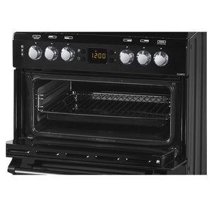 Leisure 60cm Classic All Black Twin Cavity Electric Cooker | BECLA60CEK