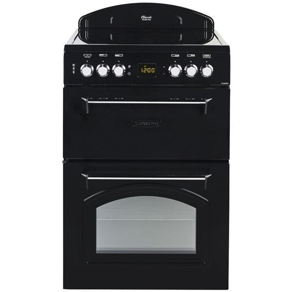 Leisure 60cm Classic All Black Twin Cavity Electric Cooker | BECLA60CEK