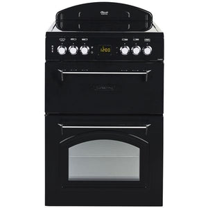 Leisure 60cm Classic All Black Twin Cavity Electric Cooker | BECLA60CEK