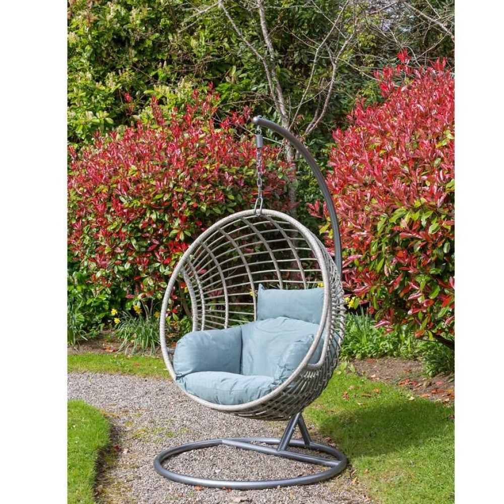 Sorrento Swinging Hanging Egg Chair + Stand