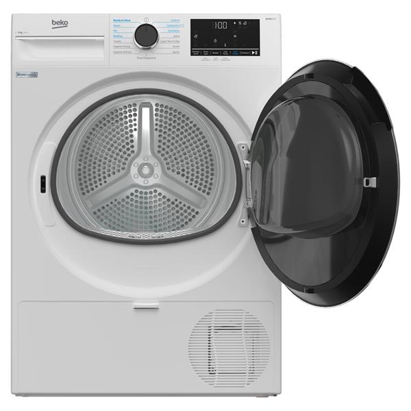 Beko 9kg Heat Pump Tumble Dryer with Ironfinish Technology - White | B5T4923IW