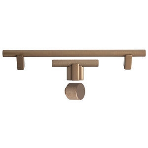 MVI Giulio Knurled Kitchen Cabinet Knob Matching T 8/1170 - Satin Bronze | 0306060