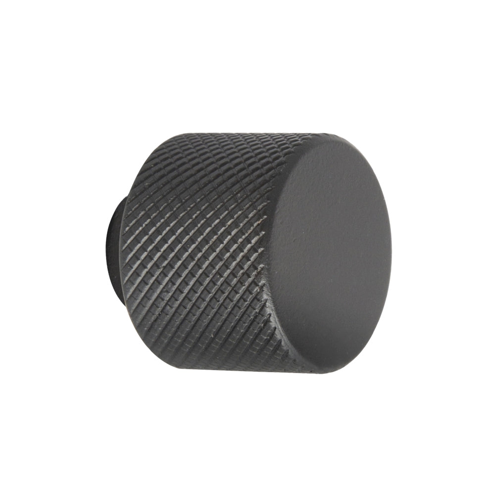 MVI Giulio Knurled Kitchen Cabinet Knob 10/835 - Black | 0306035