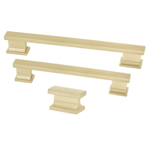 MVI Kensington Kitchen Cabinet D Handle 160mm - Matt Brass | 0906065