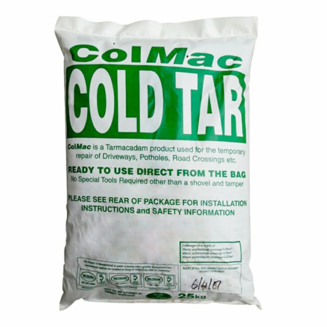 Colmac Cold Bagged Tar Tramac / Pothole Repair - 25kg