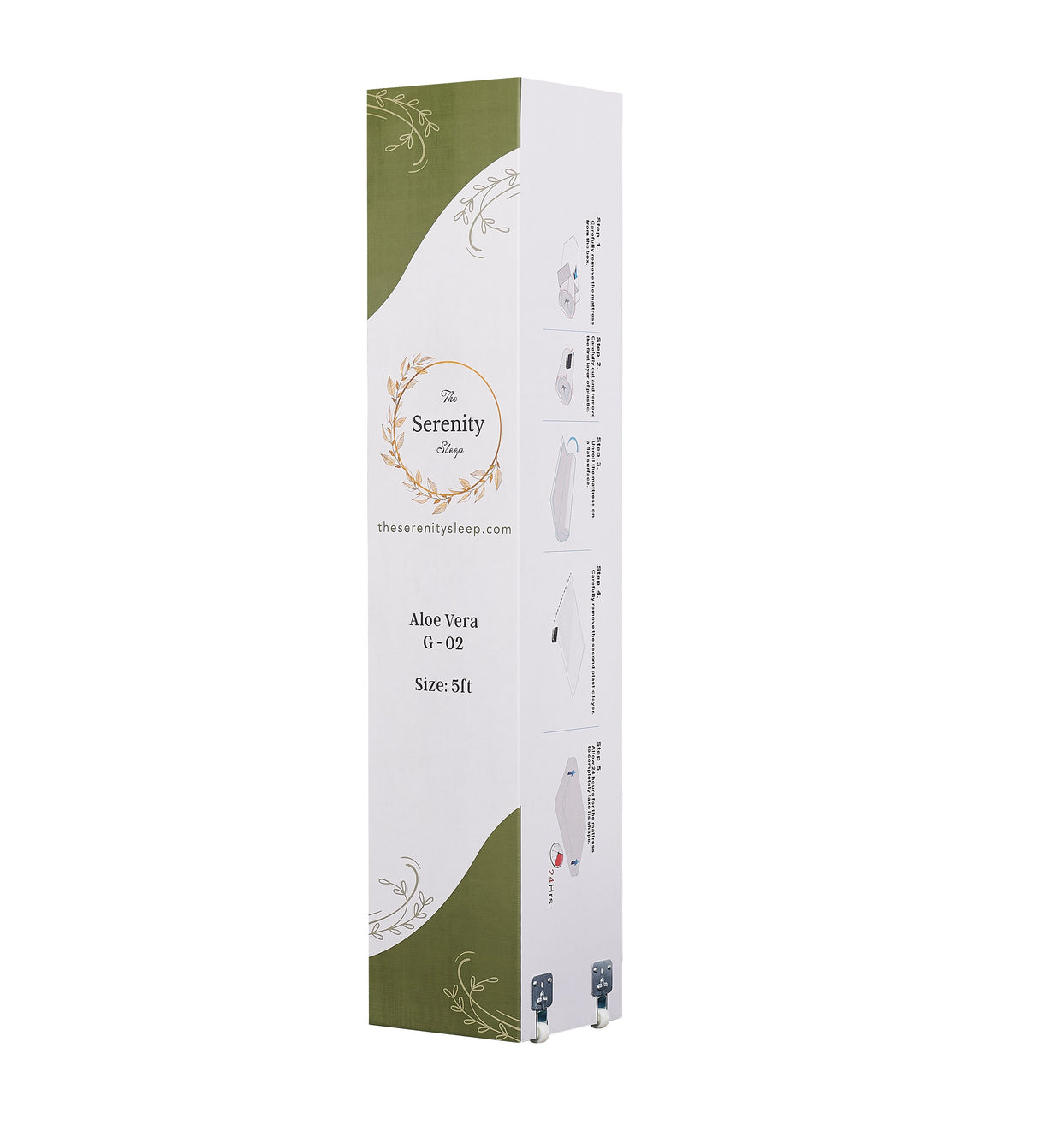 The Serenity Sleep G02 Aloe Vera Bed Mattress Boxed