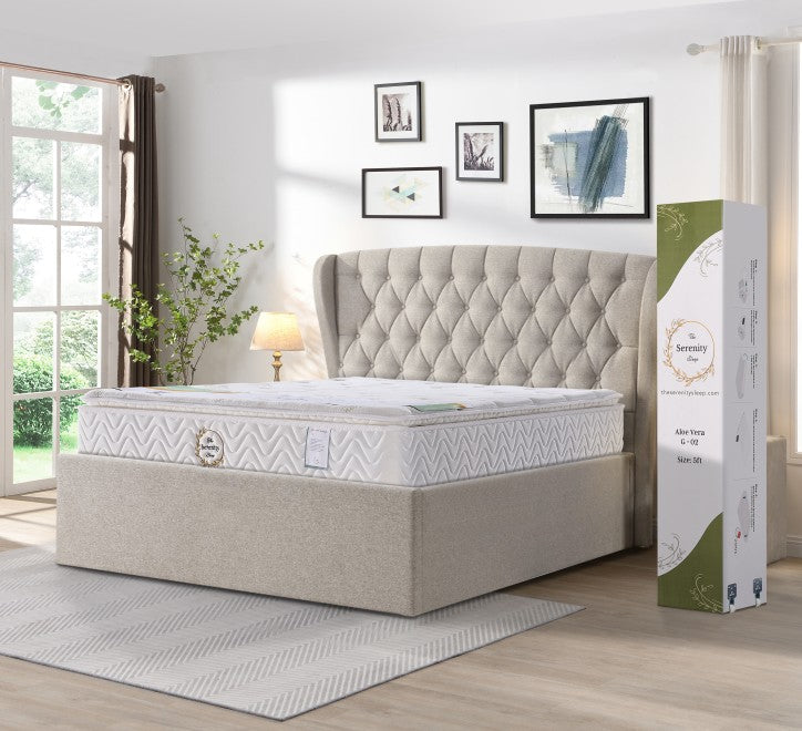 The Serenity Sleep G02 Aloe Vera Bed Mattress Boxed