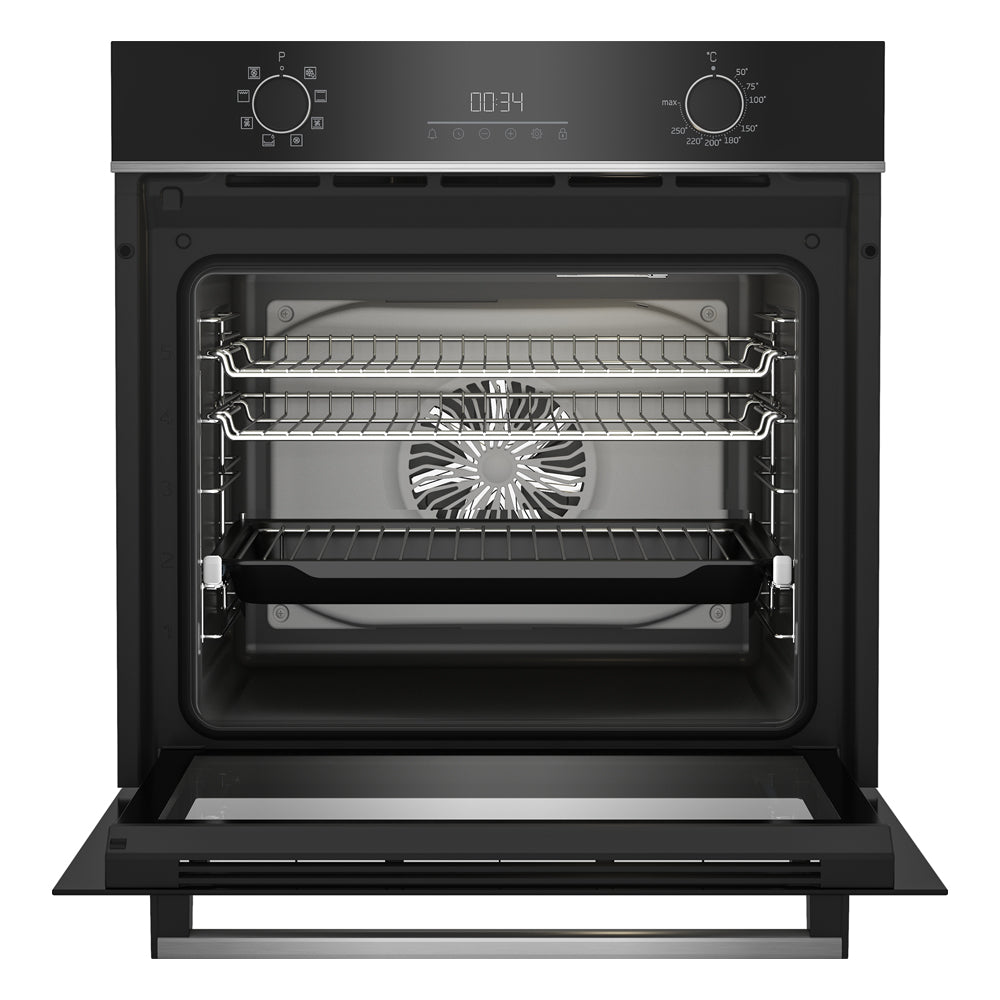 Beko AeroPerfect Built-in Single Oven with LED Timer and RecycledNet - Black | BBIM14300BC