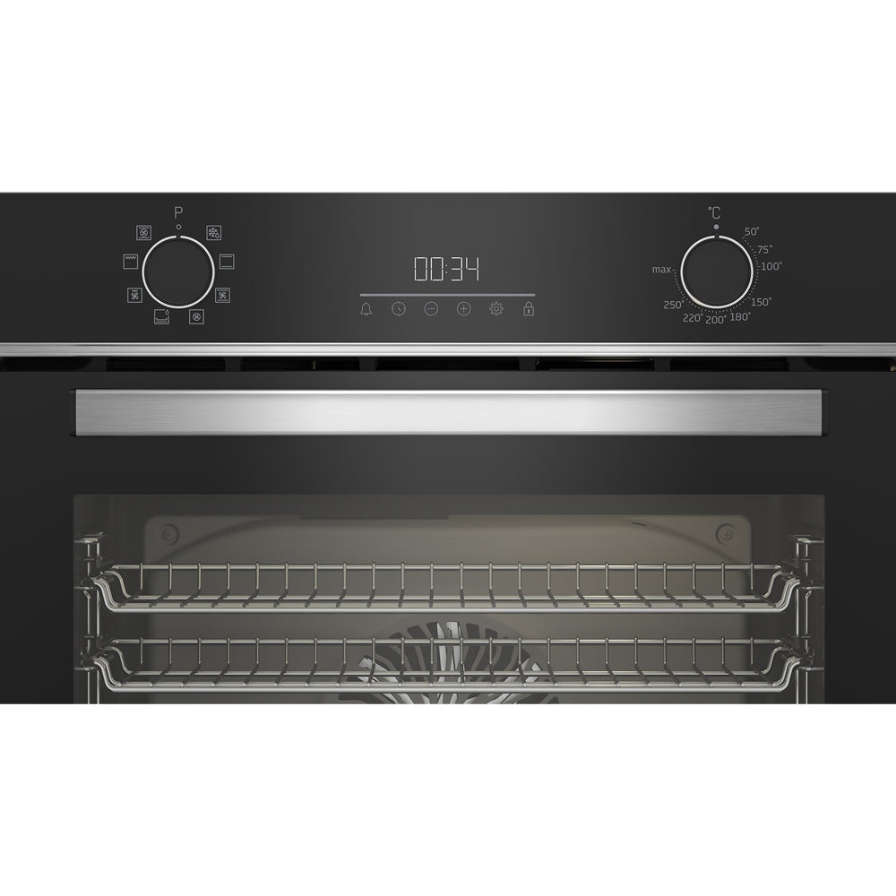 Beko AeroPerfect Built-in Single Oven with LED Timer and RecycledNet - Black | BBIM14300BC