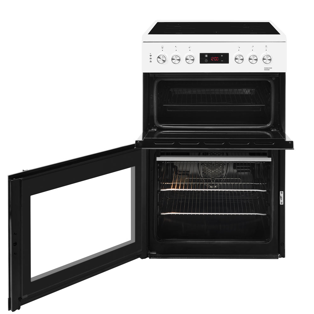 Beko 60cm Double Oven Electric Cooker - Silver | KDC653S