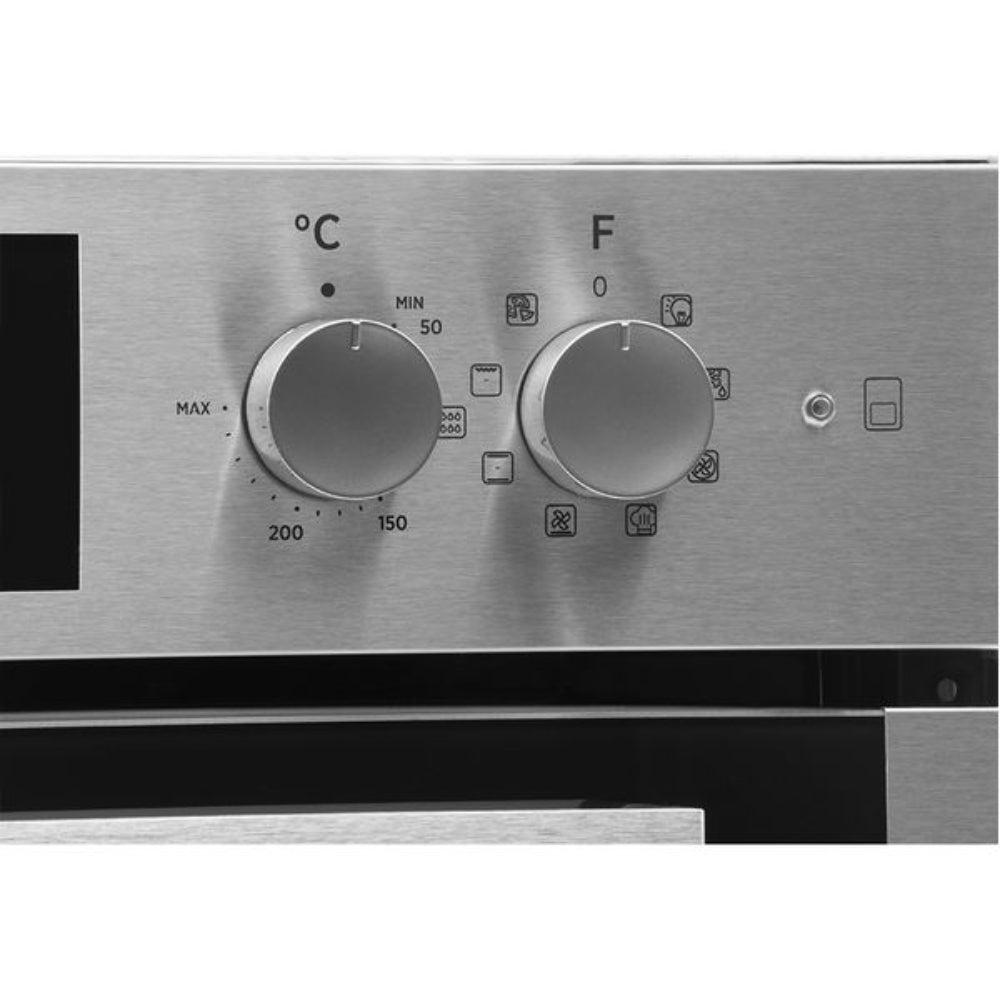 Blomberg 60cm Electric Double Oven Cooker with Ceramic Hob - White | HKN65W