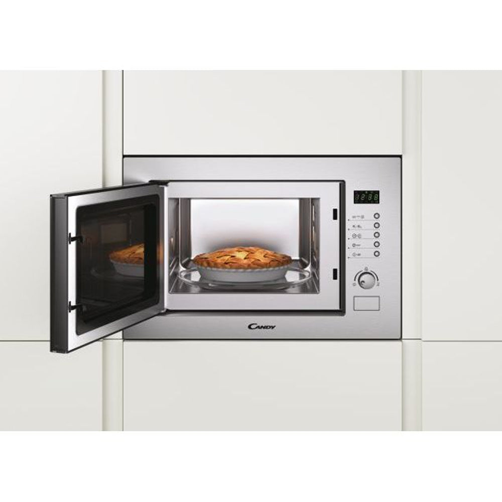 Candy 25L 900W Built-in Microwave with Grill - Stainless Steel | MIC25GDFX-80