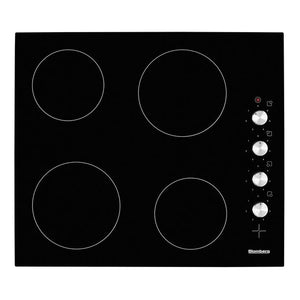 Blomberg 60cm Side Control Knobs Ceramic Hob With Black Glass | MKN24001