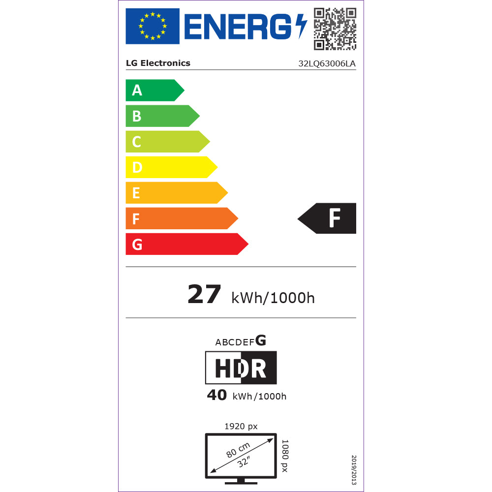 LG 32" Smart Full HD HDR LED TV | 32LQ63006LA