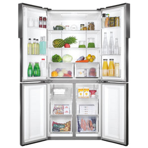 Haier American 4 Door Fridge Freezer - Stainless Steel | HTF-556DP6