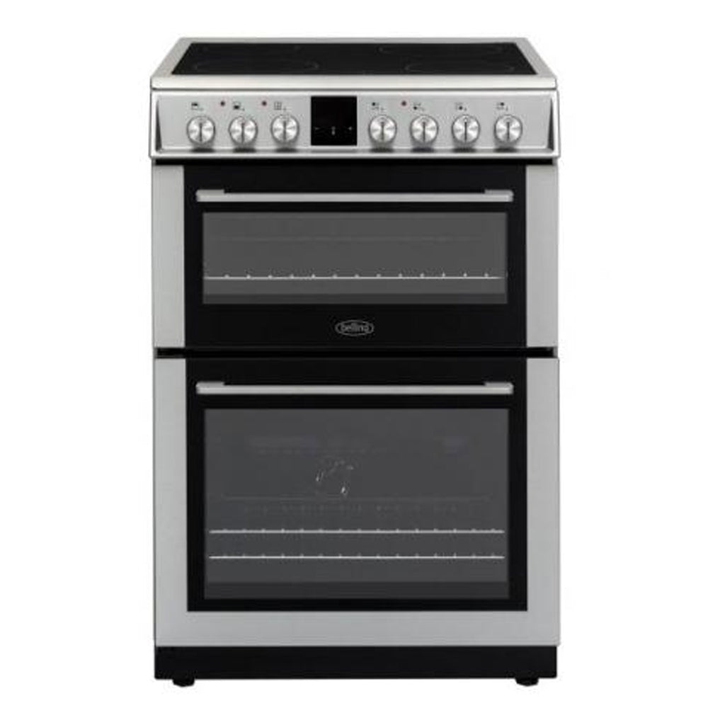 Belling 60cm Double Oven Electric Ceramic Cooker - Stainless Steel | BFSE62MFIX
