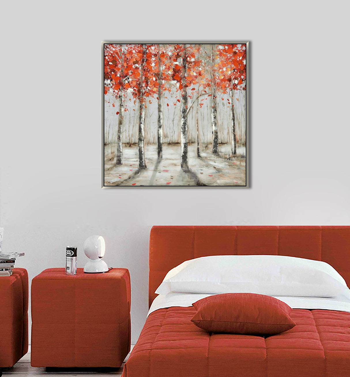 Macquillan Hand Painted Picture Late Autumn 100cm x 100cm | MQP7041