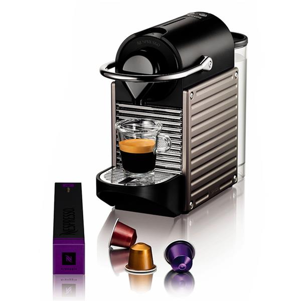 Krups Pixie Nespresso POD Coffee Machine 0.7 Litre - Silver | XN304T40