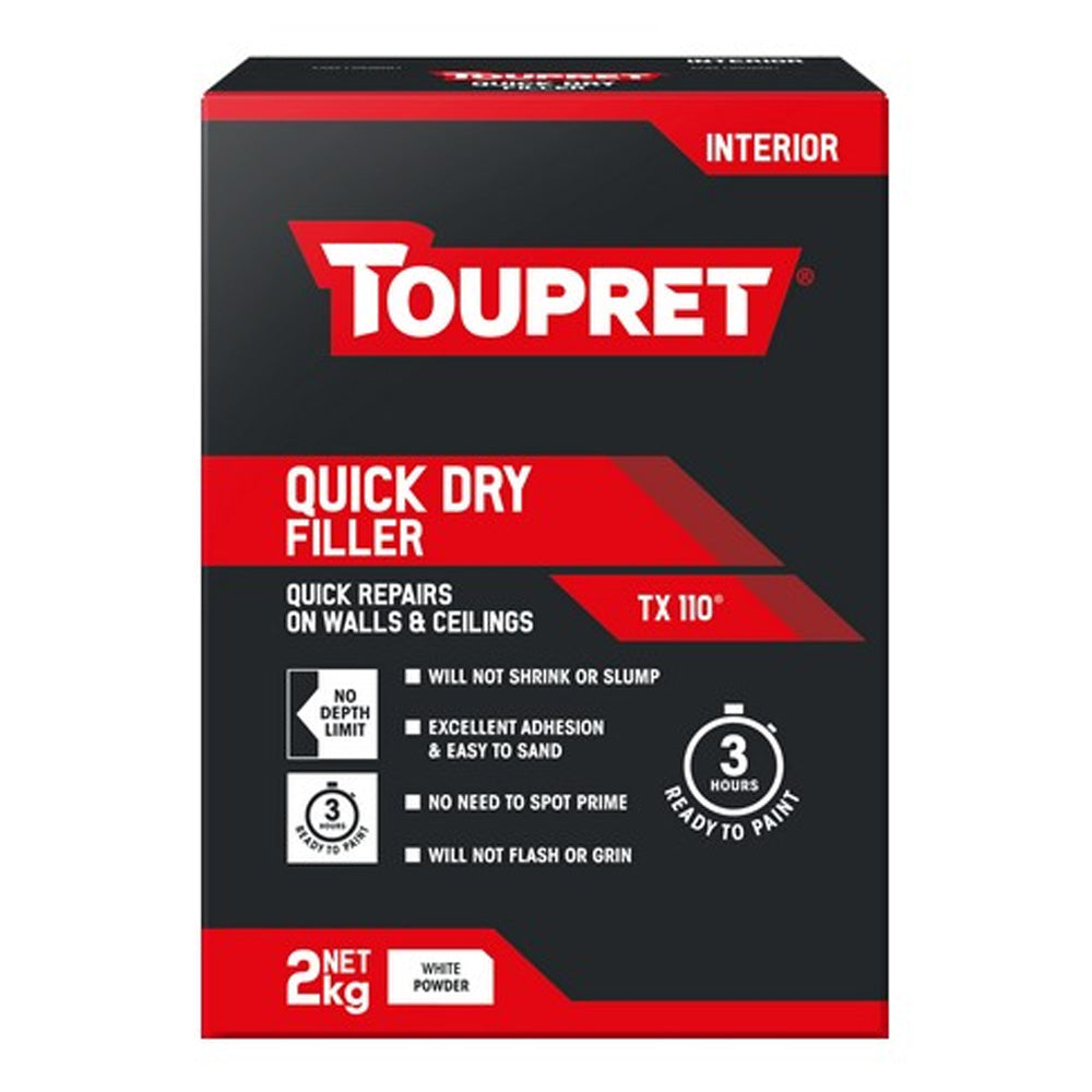 Toupret Quick Dry Interior Wall Filler 2kg | TP018613