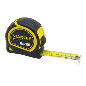 Stanley Tylon Pocket Tape 8m/26ft (Width 25mm) Carded | STA030656N