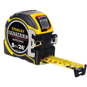 Stanley FatMax Autolock Pocket Tape 8 Metre / 26ft (Width 32mm) | STA033504