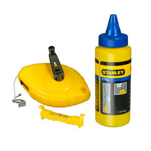 Stanley Chalk Line 30m Blue Chalk & Level | STA047443